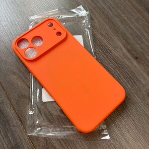 Orange IPHONE 17 pro maxSilicone Phone Case